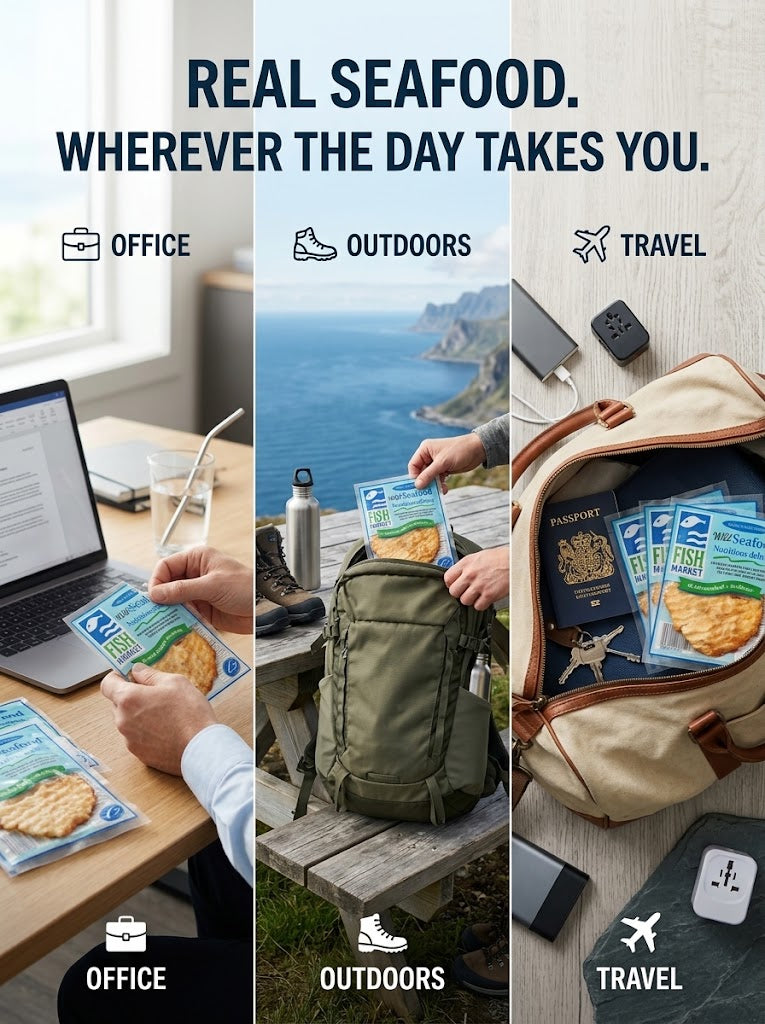 🐟Premium Norwegian Ready‑To‑Eat Atlantic Cod Fillet, Wild Caught High Protein Seafood Snack