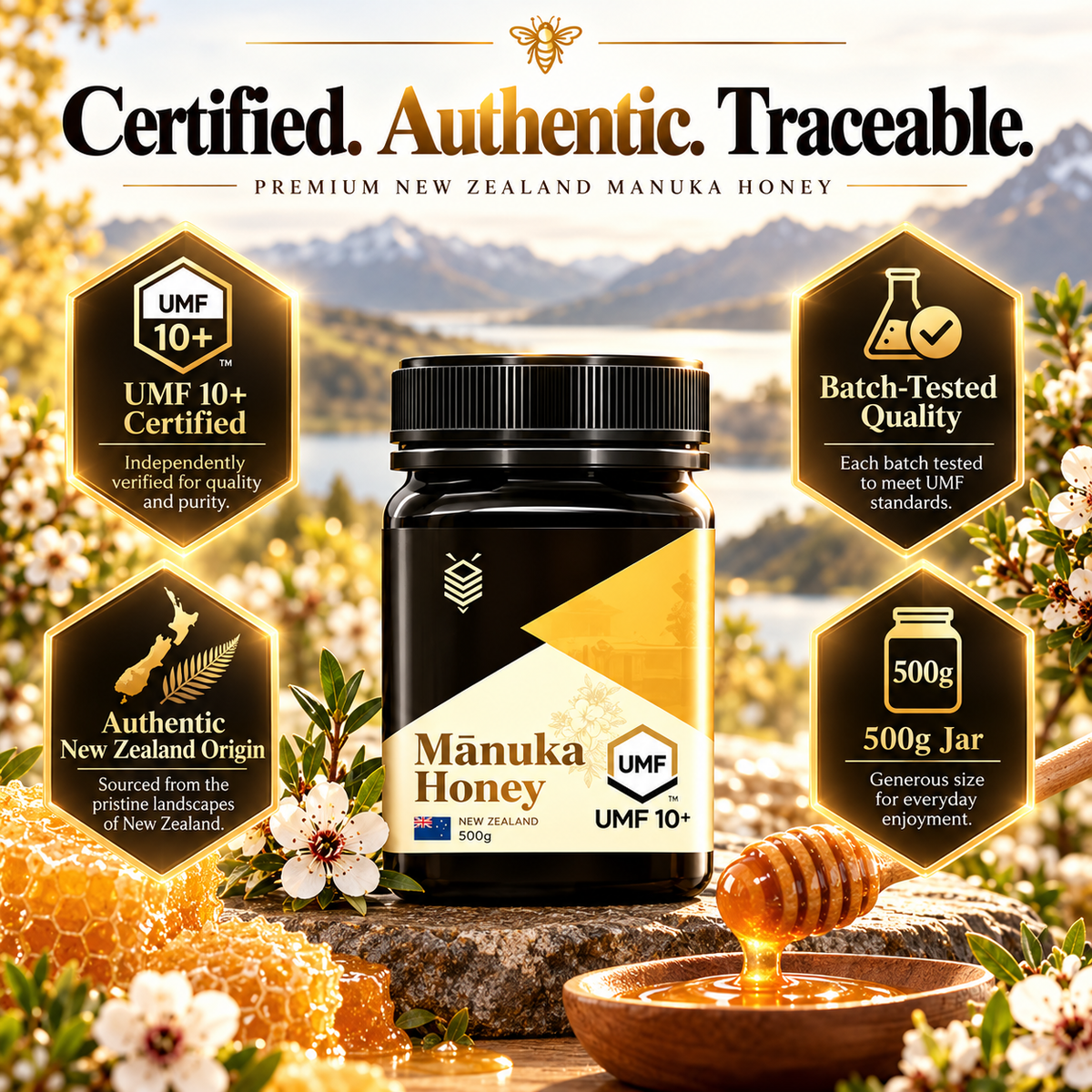 New Zealand Mānuka Honey UMF™ 10+