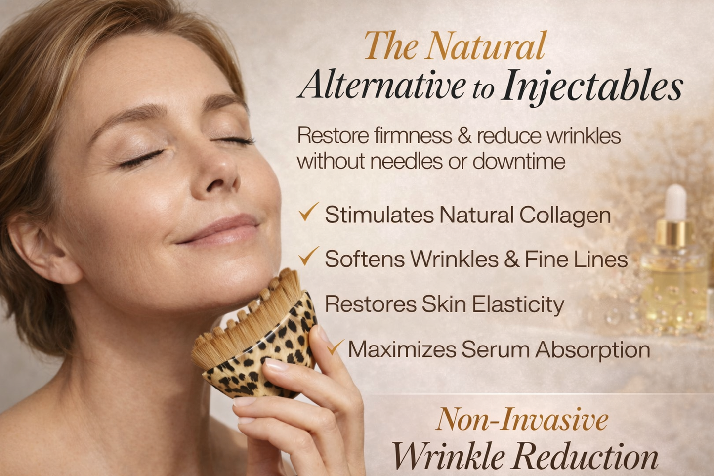 Zorinxa™ Sculpt & Glow: Professional Lymphatic Drainage Brush for a Lifted, Filter-Free Look 🌟