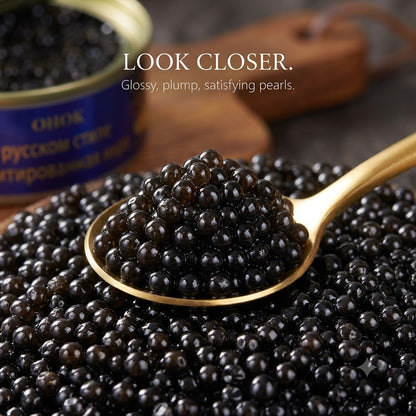 ✨🐟🍽️Russian Royal Black Caviar Canned