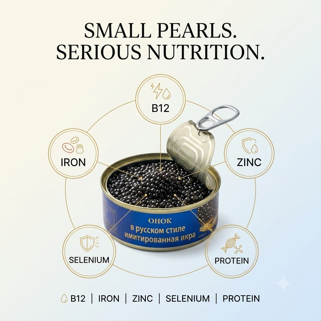 ✨🐟🍽️Russian Royal Black Caviar Canned