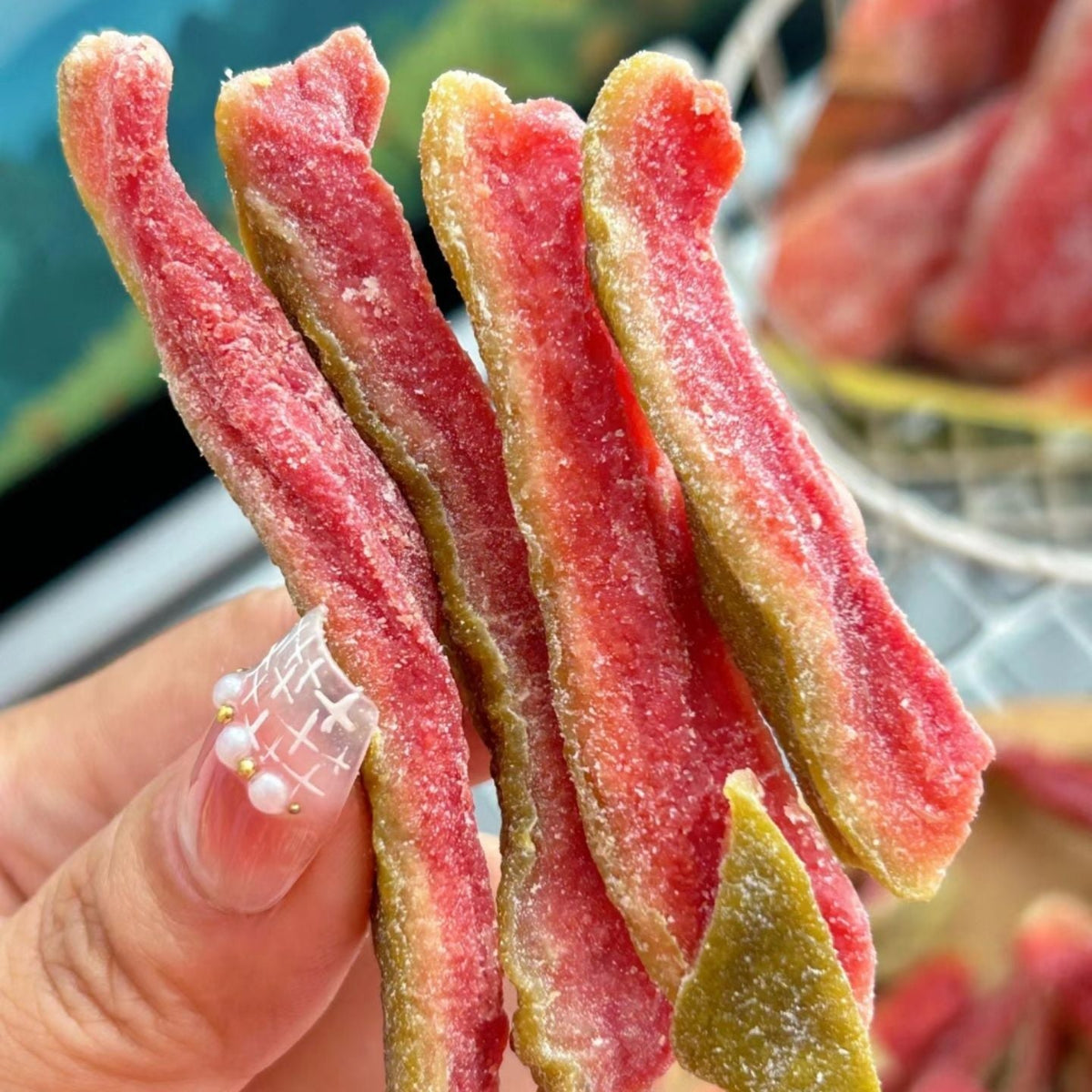 ✅🚩Say goodbye to high-calorie guilt! 🌿🏥Satisfy your cravings with ourfiber-rich Red Guava slices