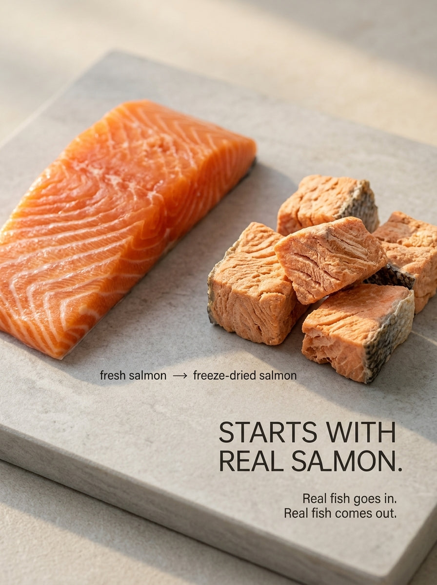 Freeze-Dried Salmon Treats for Cats & Dogs