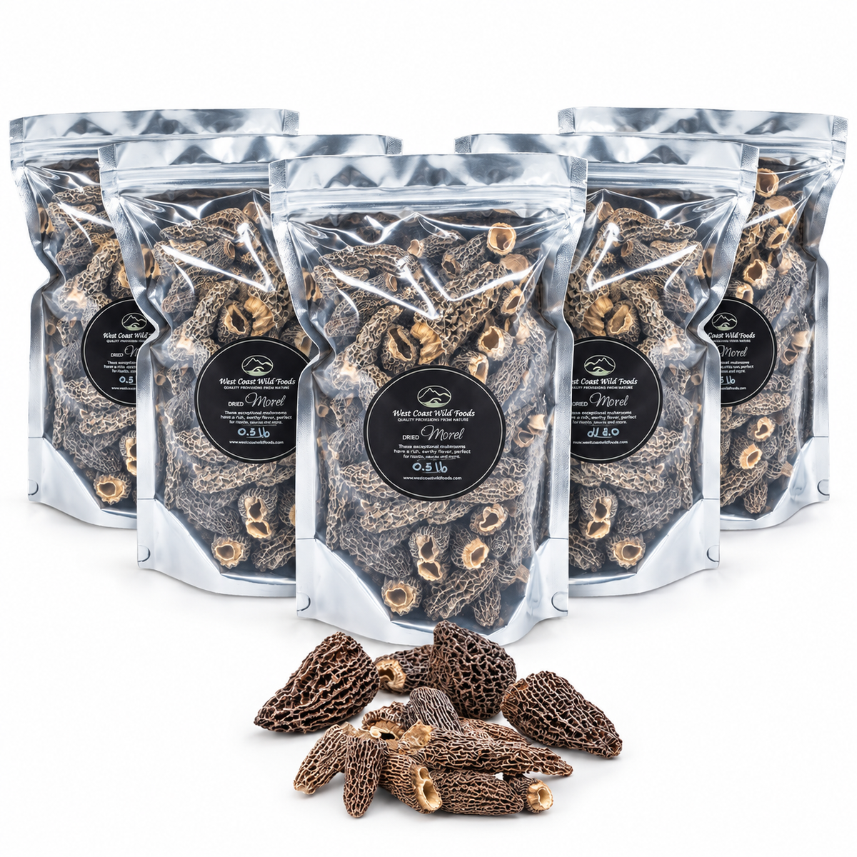 North American Cultivated Dried Morel Mushrooms, Grade A Morchella, Gourmet Mushrooms for Steak, Risotto & Pasta