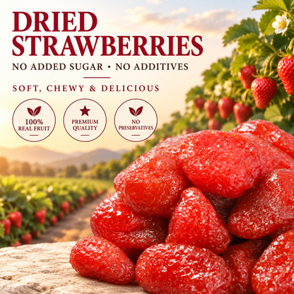 🍓Dried Strawberries – Deliciously Sweet with Real Antioxidant Power
