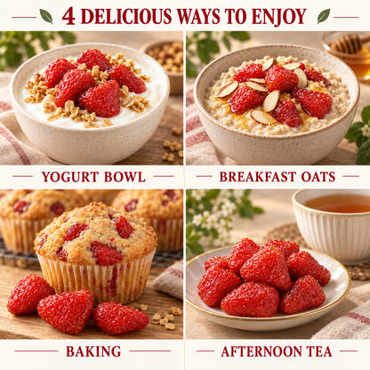 🍓Dried Strawberries – Deliciously Sweet with Real Antioxidant Power