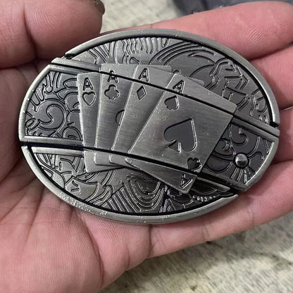 50% OFF 🔥 Punk Fashion Genuine Leather Belt – Knife Buckle Design