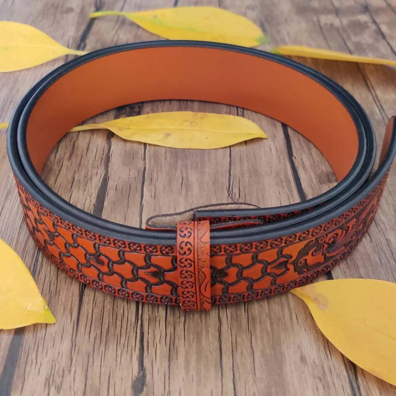 50% OFF 🔥 Punk Fashion Genuine Leather Belt – Knife Buckle Design