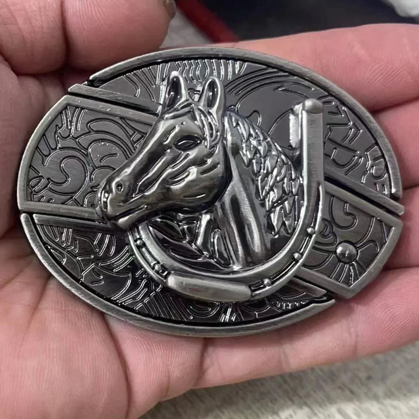 50% OFF 🔥 Punk Fashion Genuine Leather Belt – Knife Buckle Design