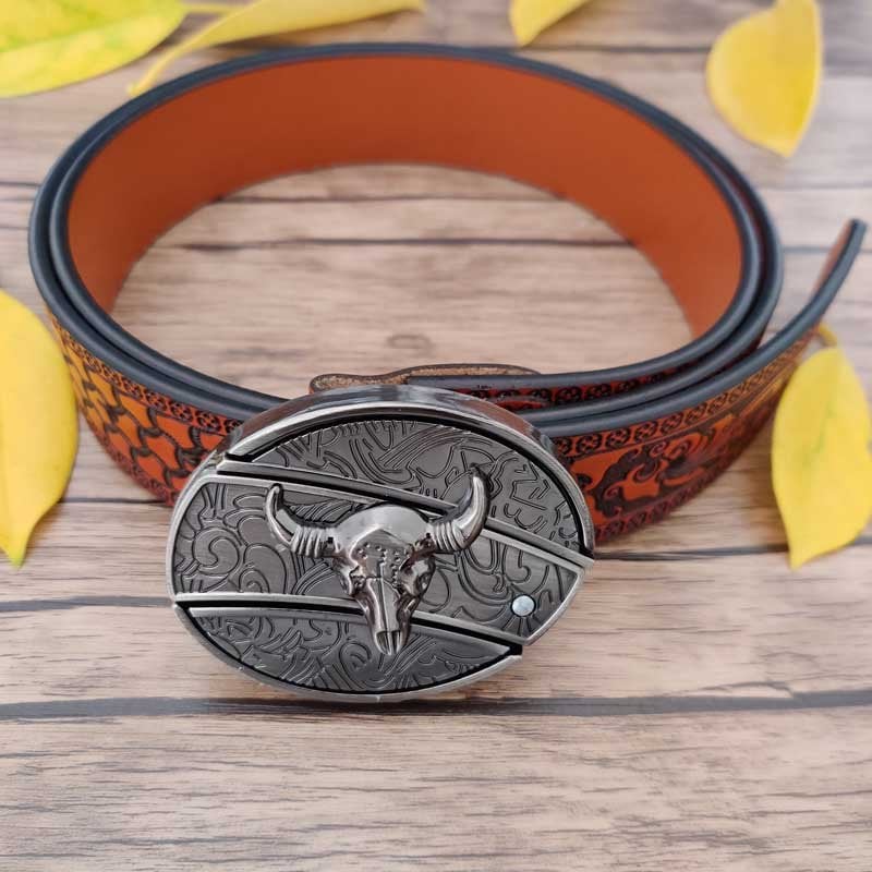 50% OFF 🔥 Punk Fashion Genuine Leather Belt – Knife Buckle Design