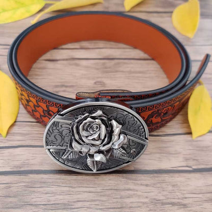 50% OFF 🔥 Punk Fashion Genuine Leather Belt – Knife Buckle Design