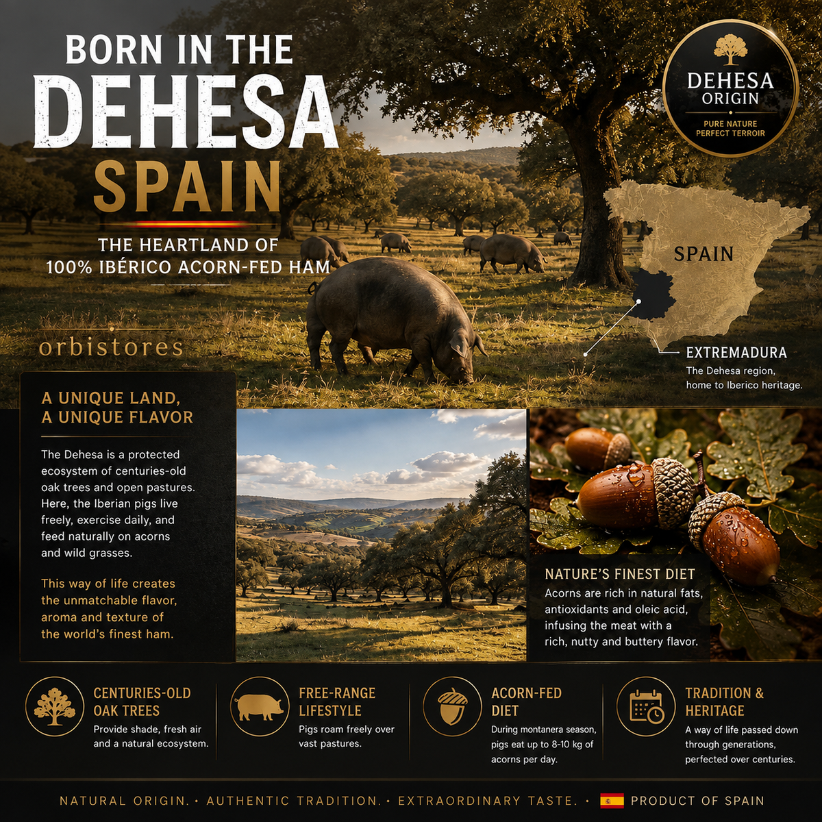 100% Ibérico Bellota Ham – Premium Acorn-Fed Pata Negra from Spain-$LX